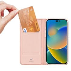 Dux Ducis Skin Pro preklopna maska za iPhone 14 Pro, ružičasta