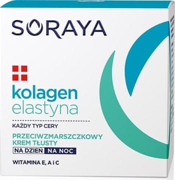 Soraya kolagen-elastin krema protiv bora, bogata dnevnim i noćnim učinkom, 50 ml