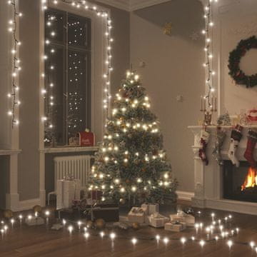 Vidaxl LED svjetleći lanac, 150 hladno bijelih dioda, 15 m, PVC