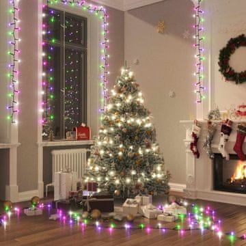 Vidaxl LED svjetla, 1000 dioda, gusto raspoređena, pastelna, 25 m PVC