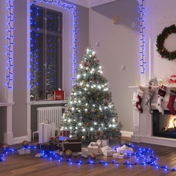 Vidaxl LED svjetiljka u nizu, 400 dioda, gusto raspoređena, plava, 13 m