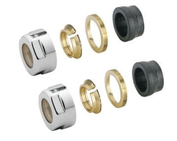 SAPHO Spojni vijak za bakrene cijevi 15mm, brušeni nehrđajući čelik