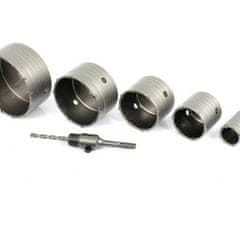 Silver Tools Set od 6 SDS plus dijamantnih krunskih pila