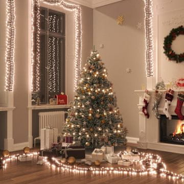 Vidaxl LED svjetleći lanac, 3000 toplo bijelih dioda, 23 m, PVC