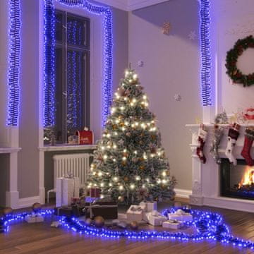 Vidaxl LED svjetleći lanac, 3000 plavih dioda, 23 m, PVC
