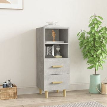 Vidaxl Ormarić Betonsko-sivi 34,5x34x90 cm Materijal na bazi drva