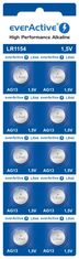 Ikonka Aga Baterije EverActive Alkaline G13 LR44 LR1154 10 komada