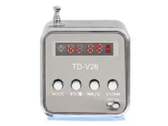 Ikonka Aga Prijenosni punjivi Bluetooth LCD zvučnik radio TD-V26