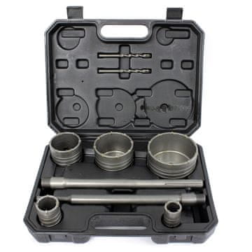 Silver Tools Set od 9 dijamantnih krunskih pila SDS plus i SDS MAX