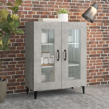 Vidaxl Ormarić Betonsko-sivi 69,5 x 34 x 90 cm Materijal na bazi drva