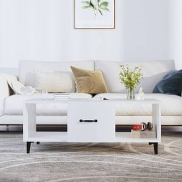 Vidaxl Klub stolić, bijeli, 102x50x40 cm, materijal na bazi drva