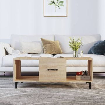 Vidaxl Klub stolić, hrast sonoma, 102x50x40 cm, materijal na bazi drva