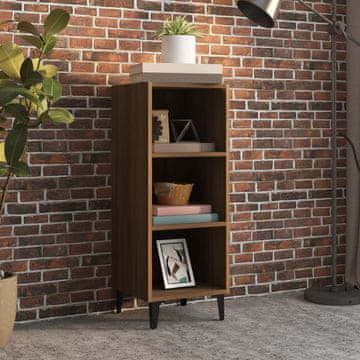 Vidaxl Ormarić Smeđi hrast 34,5x32,5x90 cm Materijal na bazi drva