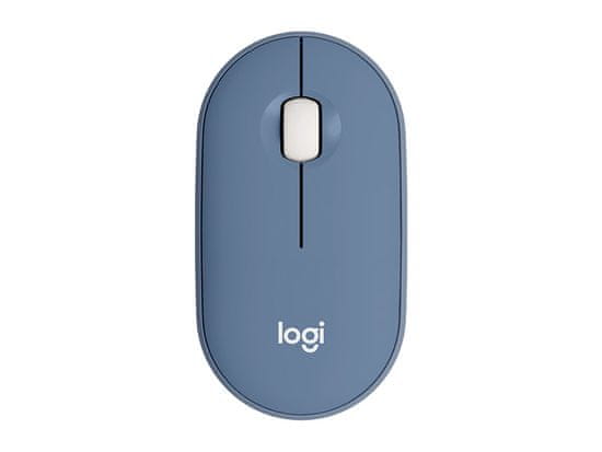 Logitech Pebble M350 miš, bežični, plava (910-006753)