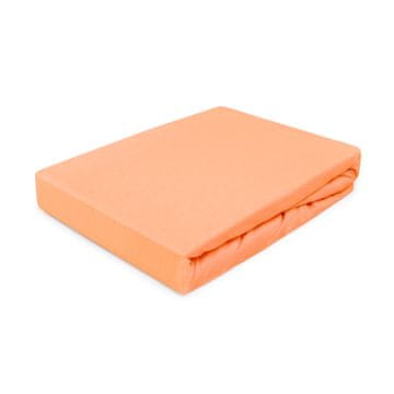 Darymex Čaršaf s elastičnim uzorkom 200x220, elastični JERSEY, 100% PAMUK, narančasta