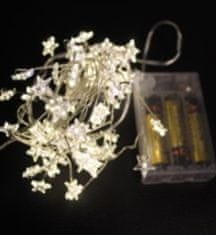 Ikonka Aga LED Dekorativna Žica Zvijezde 20 LED Topla bijela