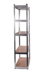Aga 2x Metalna polica 180x90x40 cm 5 polica