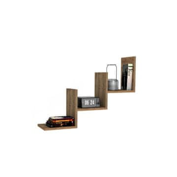 Woody Fashion Zidna polica, Mist - Walnut