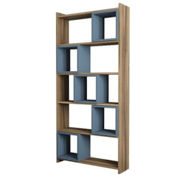 Woody Fashion Polica za knjige, Box - Walnut, Chalcedony