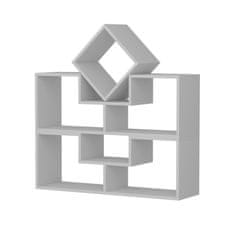 Woody Fashion Polica za knjige, Beled - White