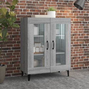 Vidaxl Ormarić, sivi hrast sonoma, 69,5 x 34 x 90 cm, materijal na bazi drva