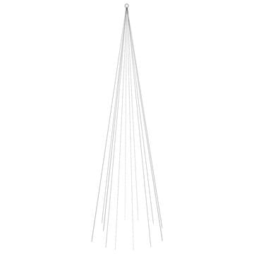 Vidaxl Božićno drvce na stijegu 732 LED žarulje šarene 500 cm