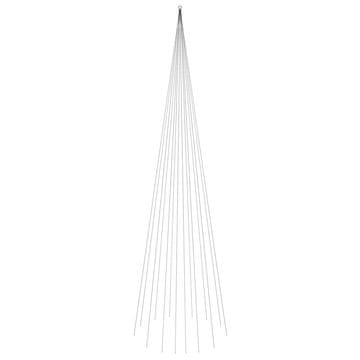 Vidaxl Božićno drvce na stijegu 1134 LED žarulje šarene 800 cm