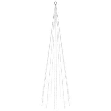 Vidaxl Božićno drvce na stijegu 310 LED žarulja šarene 300 cm