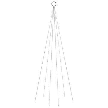 Vidaxl Božićno drvce na stijegu 108 LED žarulja hladne bijele 180 cm