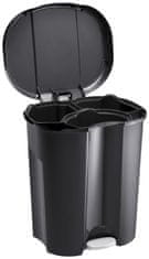 Rotho Koš za Reciklažu TRIO 3-u-1 (2x15L, 1x10L), Crno/Sivi Dizajn