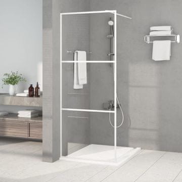 Vidaxl Tuš paravan, bijeli, 80x195 cm, prozirno ESG staklo