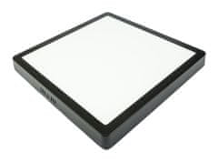 Berge LED panel ECOplanet - kvadratni nadgradni - crni - 24W - 230V - 1900Lm - neutralno bijela