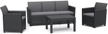 KETER Claire 5 Seaters sjedeća garnitura, grafitna