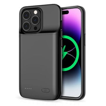 Tech-protect Powercase maska s baterijom za iPhone 14 / 14 Pro 4800mAh, crno