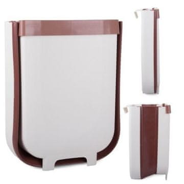 Verkgroup Sklopiva silikonska viseća kanta za smeće 8L