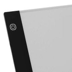Malatec Grafična USB LED tablica A4 za slikanje in skiciranje