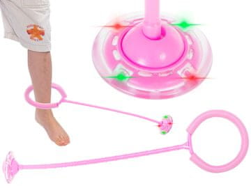 Ikonka Aga Hula hop Skakajuća zvijezda LED Ružičasta