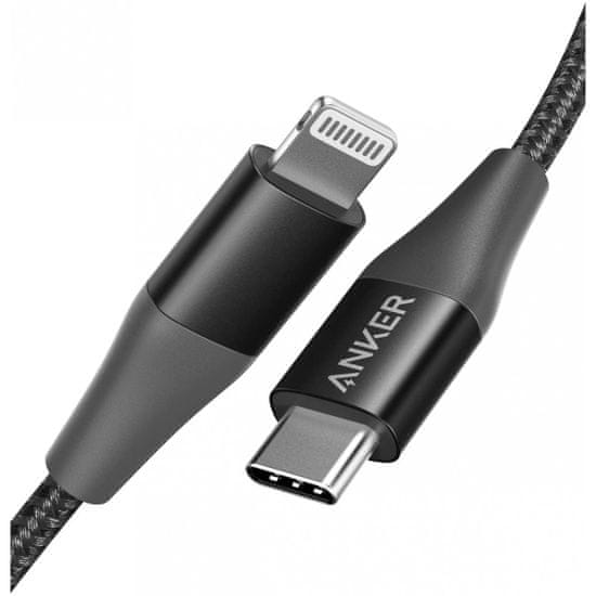 Anker PowerLine+ II kabel, USB-C na LTG, 0.9 m, crna