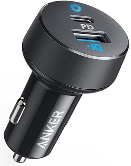 Anker PowerDrive PD+2 auto punjač, 32 W, crna