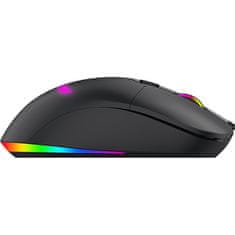 Bytezone Morpheus gaming miš, bežična-žična, RGB, optička, crna (BZ-100W)