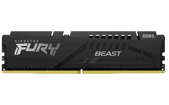 Kingston FURY Beast Black RAM memorija, 16 GB, 6000 MHz, DDR5, CL36, DIMM (KF560C36BBE-16)