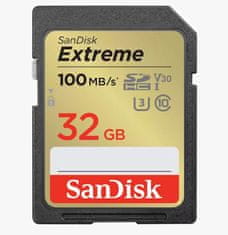 SanDisk Extreme SDHC memorijska kartica, 32 GB, C 10, UHS-I, U3, V30, 100/60 MB/s (SDSDXVT-032G-GNCIN)