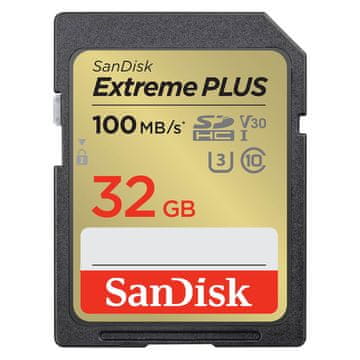 SanDisk Extreme Plus Micro SDHC memorijska kartica, 32 GB, C 10, UHS-I, U3, V30, 100/60 MB/s (SDSDXWT-032G-GNCIN)