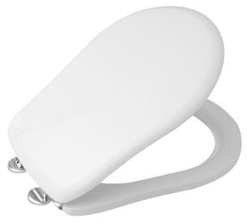 KERASAN RETRO WC sjedalo, bijela/kromirana završna obrada