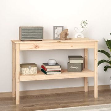 Vidaxl Konzolni stolić 110x40x75 cm Masivni borov drvo