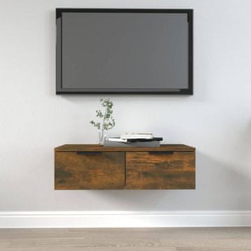 Vidaxl Zidni ormarić dimljeni hrast 68x30x20 cm