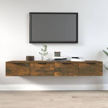 Vidaxl Zidni ormarići, set od 2, dimljeni hrast, 68x30x20 cm