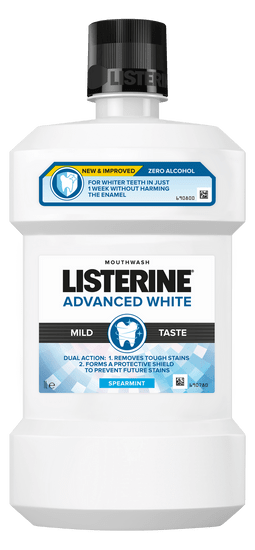 Listerine Adv White Mild vodica za ispiranje usta, 1l