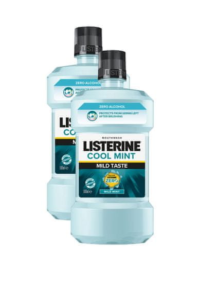 Listerine Mild Taste vodica za usta, 2 x 500 ml