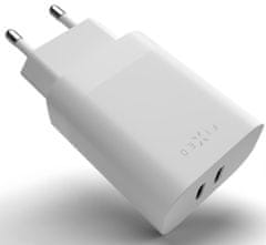 FIXED mrežni punjač USB-C, PD, 35W, bijela (FIXC35-2C-WH)